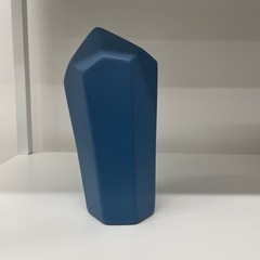 青／花瓶／フラワーベース／マット素材