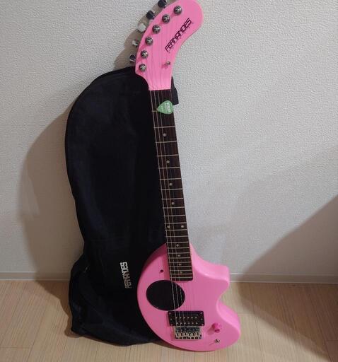 おまけ付き　ほぼ新品　美品　保証書、チューナー2個付き　フェルナンデス　ZO-3　ぞうさんギター　ピンク