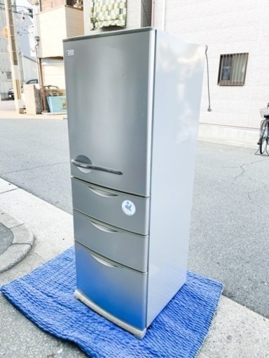 大容量】2008年製SANYO 4ドア ノンフロン 冷凍冷蔵庫 SR-361P (S) 形 ...