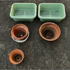 花瓶  + 緑のやさいプランター + 培養土 + 鉢底
