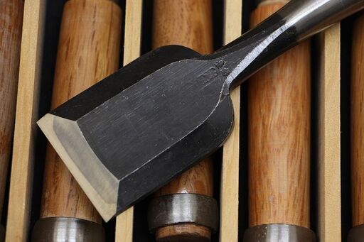 在銘 のみ 彦正 ノミ 鑿 三枚裏 三ツ裏 ケース付 セット (