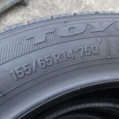 【来店取替込】155/65R14 新品軽自動車用 スタッドレスタイヤ4本 トーヨー 22年製