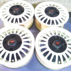 昭和【ブリヂストン製】12インチ【PCD114.3】スズキ 三菱 ミツビシ 旧 軽乗用車 旧車 ホワイト 白 BS 日本製アルミ アルト セルボ ミニカ