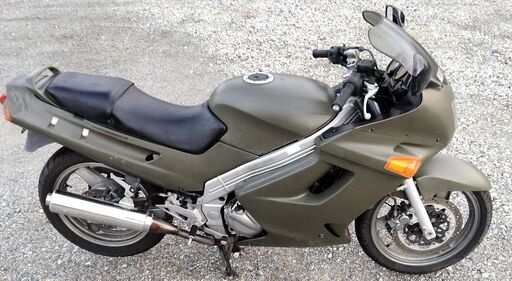 カワサキのZZR250cc ミリタリー色 エンジン実働 走行出来ます カワサキ