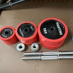 筋トレ インクラインベンチ ダンベル バーベル プレート
