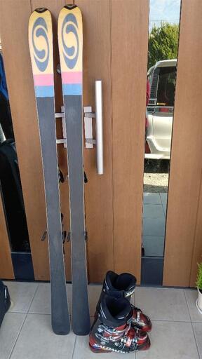 スキー板 スキーブーツ サロモン 160cm板 26.0-26.5cmブーツ