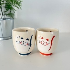 猫ちゃんコップ 湯のみ 筒山太一窯