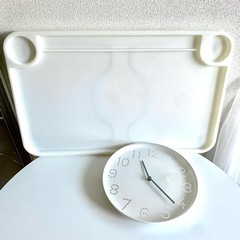 【お渡し先決定済】IKEA 折りたたみミニテーブル 壁掛け時計 ...