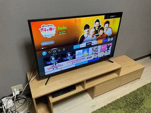 ②43V型液晶テレビ　テレビ台他（Fire TV stick付） ②43V型液晶テレビ テレビ台他（Fire TV stick付）