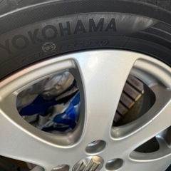 スズキ純正アルミホイールとスタッドレスタイヤとカバー付4セット