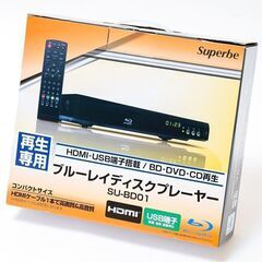 【ネット決済・配送可】HDMI対応 ブルーレイプレーヤー SU-...
