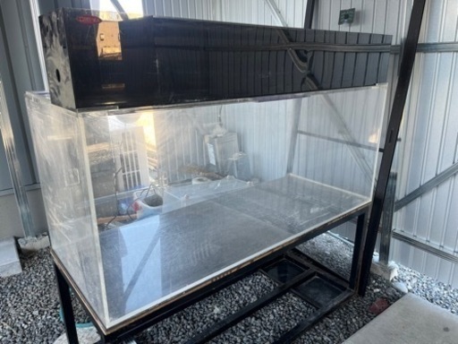 アクリル水槽 1500 600 630 上部フィルターセット