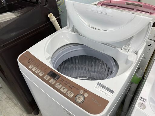 配送設置込み!　シャープ7.0K洗濯機　2020年製　分解クリーニング済み！！激安です！！