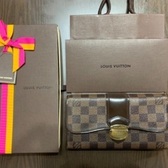 【中古】長財布　ルイ・ヴィトン ダミエ ポルトフォイユ･システィナ