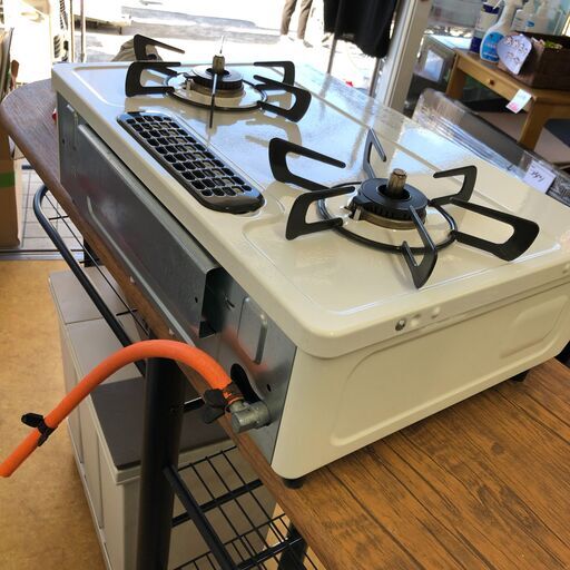 2022年製リンナイ ガステーブル コンロ ホワイトカラー RT34NJHD