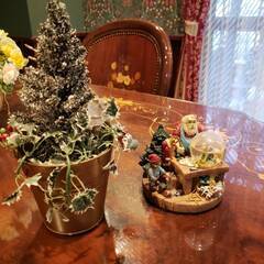 【和歌山市六十谷】小さなクリスマスツリー＆スノードーム