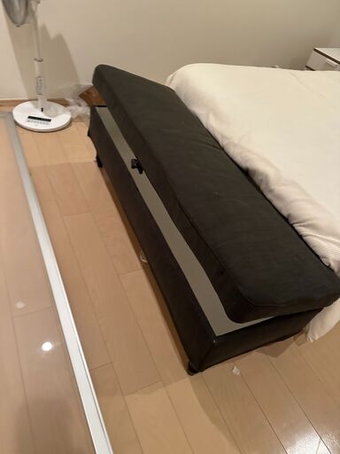 IKEA STOCKSUND ストックスンド ベンチ グレー 収納付き