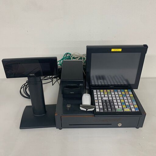 【NEC】 POSレジ ドロワ ベースユニット レシートプリンタ POSキーボード