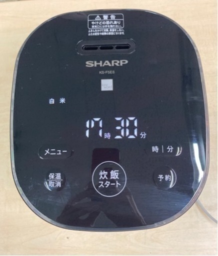 SHARP ジャー炊飯器 3合炊きKS-F5E8 0.54L 2022年製 リサイクル