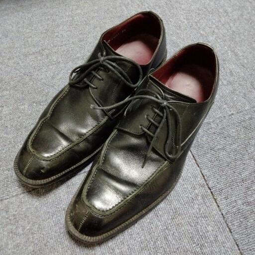 リーガル　革靴　黒　25cm