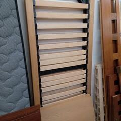 ★値下げしました❗【無印良品】スモールシングルベッド  オーク材   ベッドボード・脚4本付き［42,800円で購入］?自社配送時?代引き可?※現金、クレジット、スマホ決済対応※   
