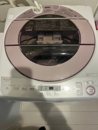 洗濯機　SHARP ES-GV7C 2019 ピンク　2019 7kg