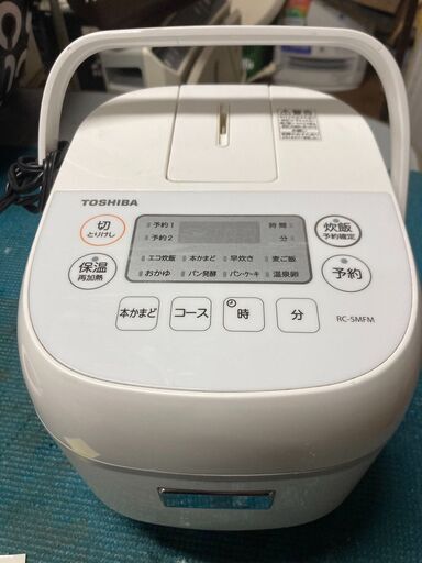 ☆中古￥6,800！TOSHIBA　ジャー炊飯器　家電　2019年製　RC-5MFM型　【BL177】