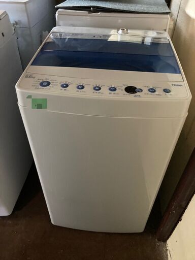 ☆中古￥13,800！【会員価格￥12,800】Haier　5.5kg洗濯機　家電　2018年製　JW-C55CK型　幅53cmｘ奥行50cmｘ高さ89cm　【BL179】