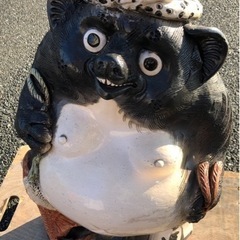 ⭐︎中古品 信楽焼の福狸 430×340×680mm 縁起品⭐︎