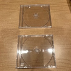 CD/DVDプラスチックケース2枚