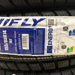 新品 軽自動車スタッドレスタイヤ155/65R14⭐︎4本セット海外製⭐︎交換工賃込バランス込