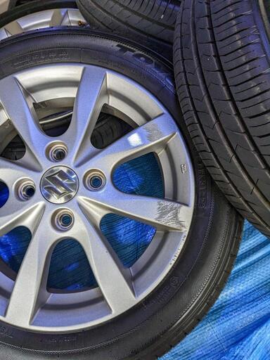 ワゴンR　純正タイヤ付きホイールmh55　14インチ