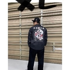 佐田毘流陀頭　デメキン コーチジャケット Mサイズ 佐田毘流陀頭デメキン Nylon Coach Jacket #Black | CHOPTOP