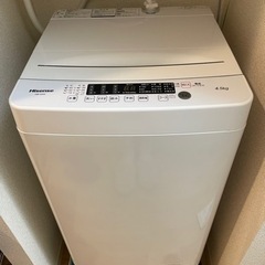 洗濯機　ハイセンス　HW-K45E 約2年使用