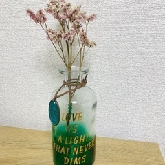 【取引完了】花瓶　おしゃれなマリンテイスト　（ドライフラワー付き）