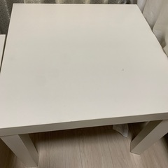 商談中です。IKEA 白テーブル 2つ 55×55高さ45cm