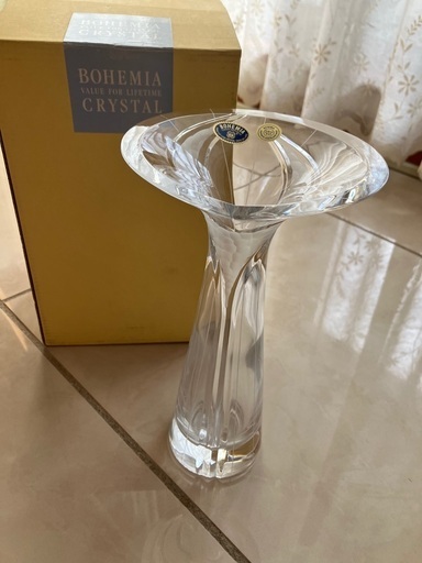 ボヘミアンクリスタル　花瓶