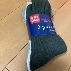 お取引者決定！UNIQLO メンズ靴下　25〜27cm 新品未使用