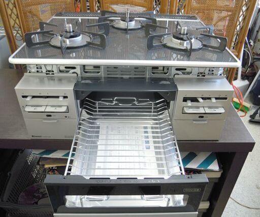 展示保管品 Rinnai RX31W21A18RW 60cm 都市ガス用 ビルトインコンロ