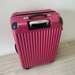 【無料】ピンク スーツケース キャリーケース 中古