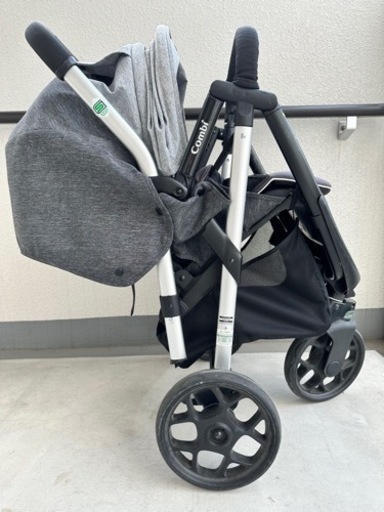 コンビ Thruller スルーラー 3輪ベビーカー バギー シルバーグレー