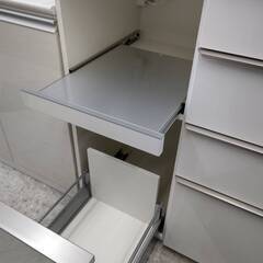 ★pamouna/パモウナ/2面レンジボード/ハイカウンタータイプ/セカンドハウス使用/収納力抜群★