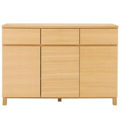 ☆決まりました☆無印 キャビネット 廃盤品 3枚扉