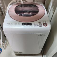 洗濯機　SHARP　ES-GV80R-P　8kg