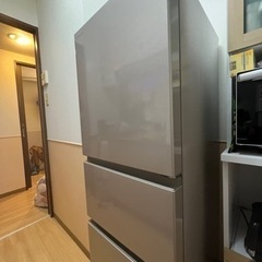 日立 R-27KV-T 冷蔵庫 ライトブラウン 3ドア 右開き 265L