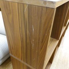 無印良品 スタッキングシェルフ 5段×2列 ウォールナット材 200×82