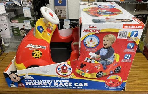 【期間限定！特価セール！】ライドオン レーシングカー 子ども用電動乗用車  ディズニー ミッキーマウス