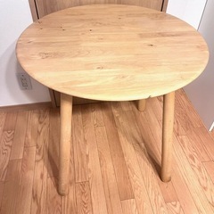 【定価14800円】天然木テーブル 直径75cm