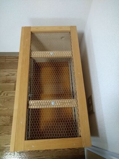 爬虫類 木製ケージ】幅700㎜×奥行350㎜×高さ500㎜