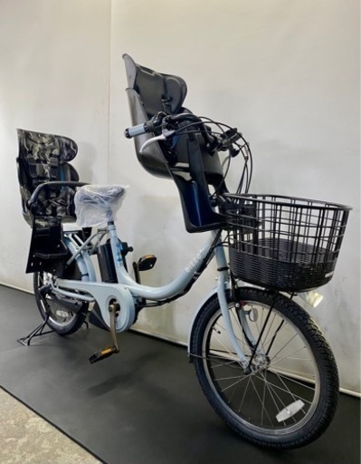 関東全域送料無料　業界最長12ヶ月間保証付き　ブリヂストン　ビッケ2 20インチ 3人乗り 8.7ah 水色　電動自転車